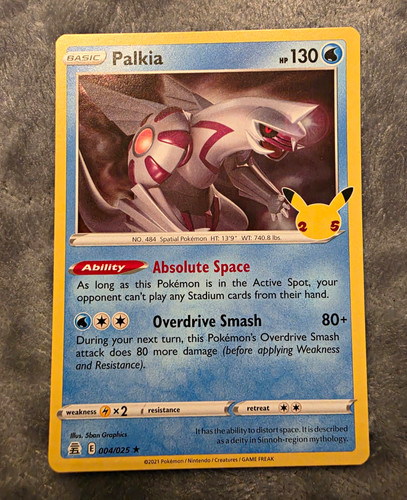 Palkia 004/025 Celebrations 25th Anniversary Holo Rare Pokemon Card NM
