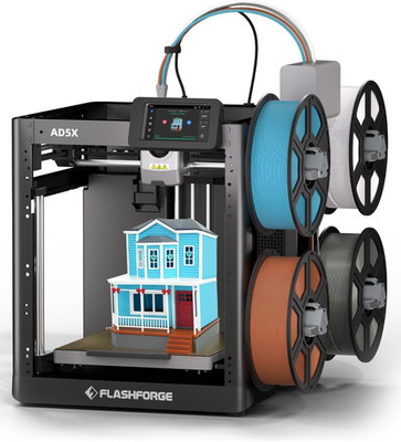 AD5X Multi-Color 3D Printer 4 Colors with IFS, Fully Auto Leveling FDM 3D Printe
