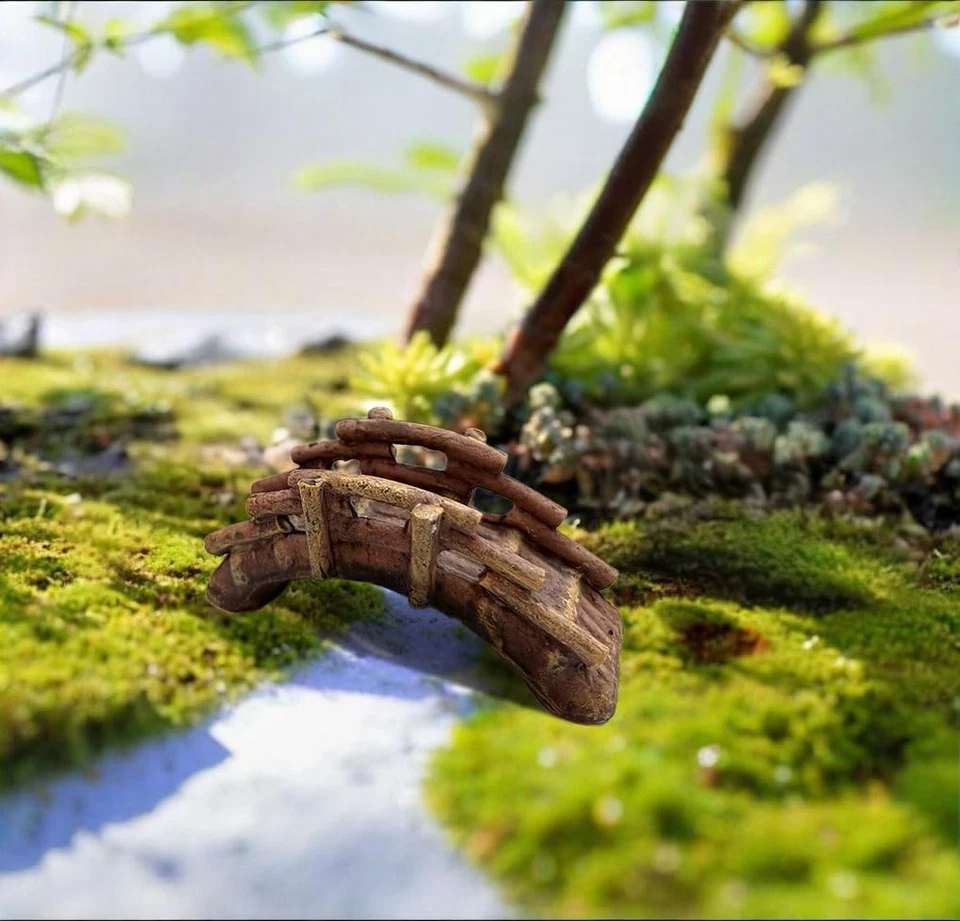 Miniature Bridge, Miniature Garden Accessories Set, DIY Landscape Bridge, Out... - Image 3 of 4