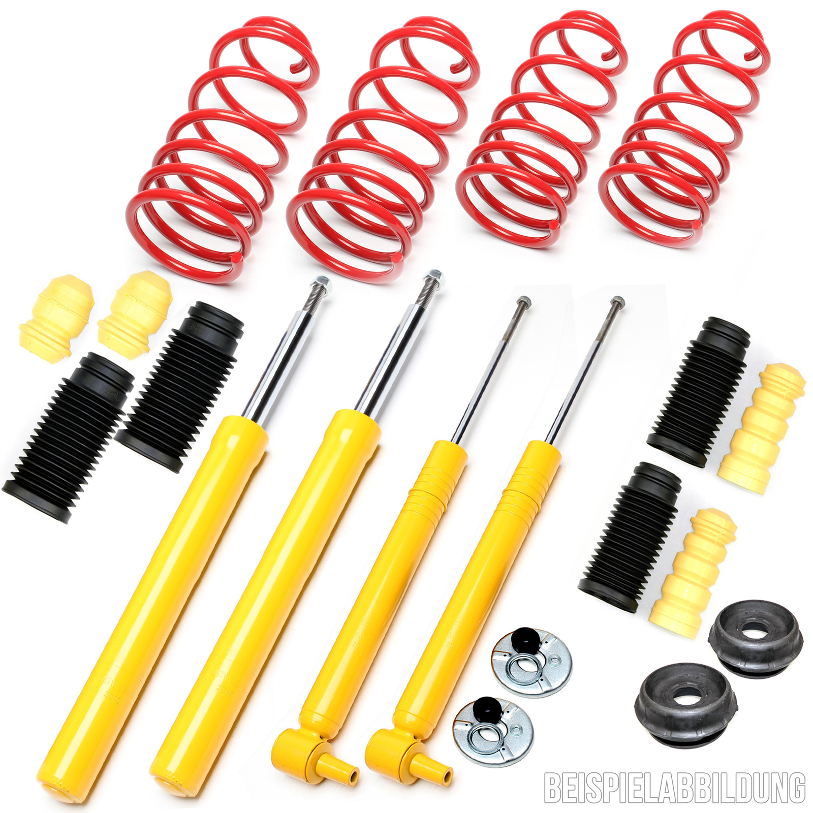 Chasis Deportivo 35/35 + Comba + Tapones de Plástico - Audi 80 90 Tipo 89 2.6