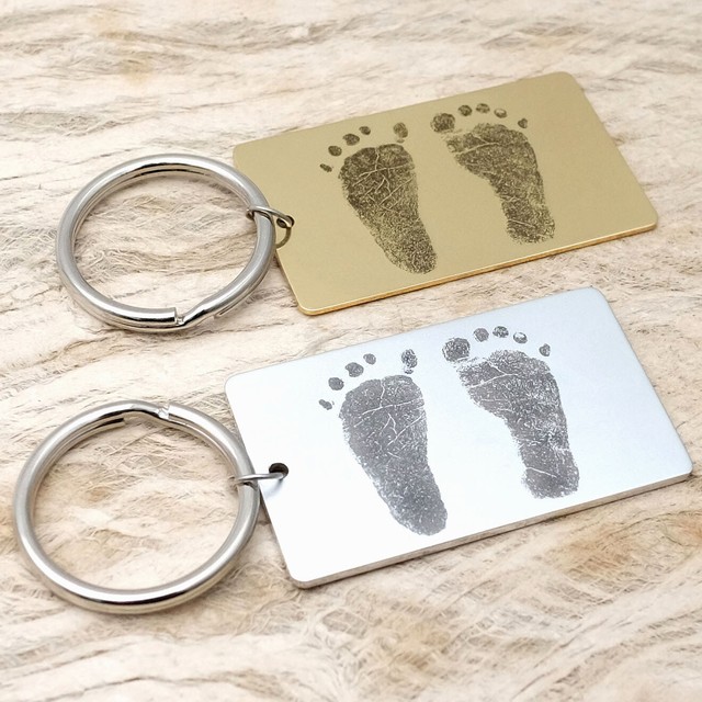 baby footprint father's day gift