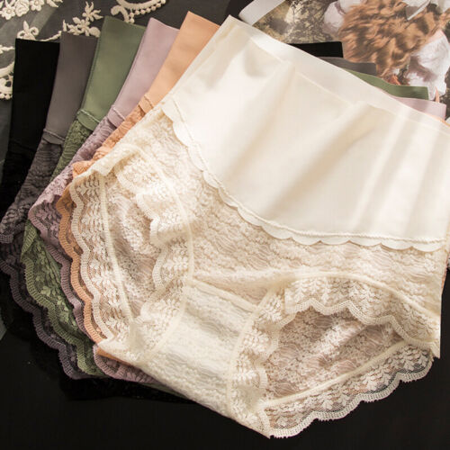 3X Sexy Dama Encaje Floral Calzoncillos Cintura Alta Bragas Ropa Interior Bragas Lencería - Imagen 1 de 15