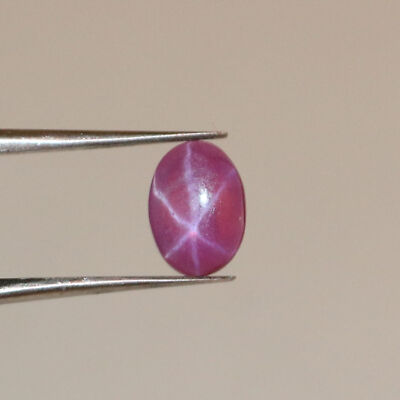 Certified Natural Red Star Ruby 1.2 Ct. 6 Rays Oval Shape Loose Gemstone STR-309