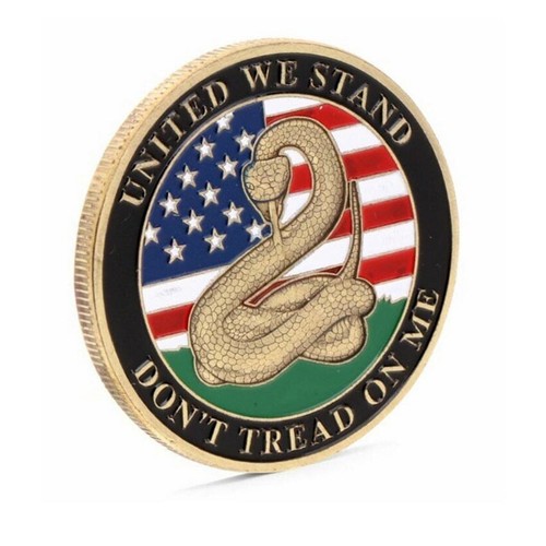 20PCS Snake Challenge Coin Medal USA 1776 Liberty Bell Don't Tread On Me Collect - Picture 11 of 12