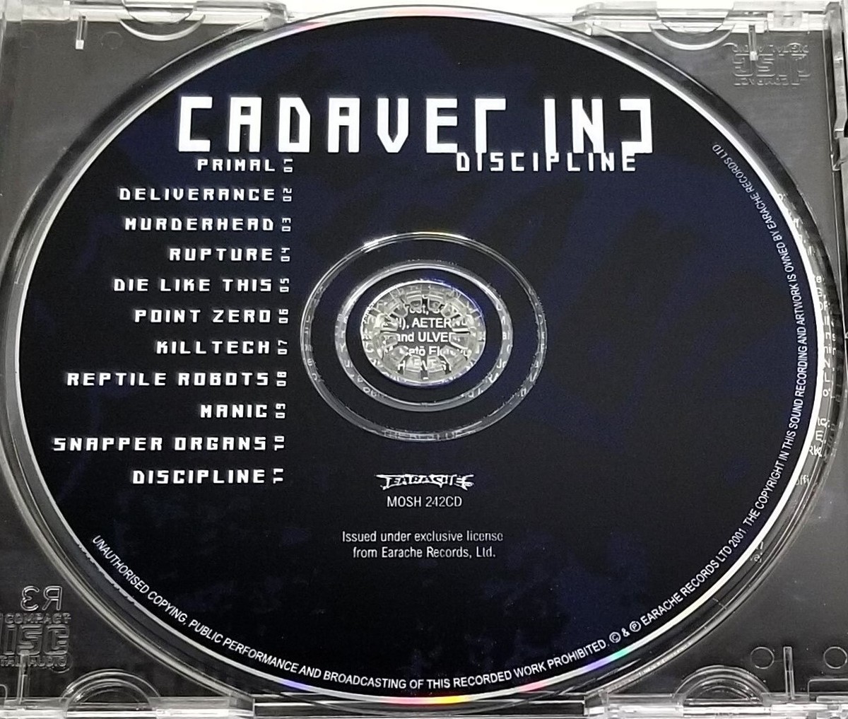 洋楽 CADAVER INC DISCIPLINE CD Discipline by Cadaver Inc. (CD, May-2001, Earache (Label