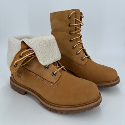 Timberland Authentics Teddy Fleece Fold Down Boots Wheat