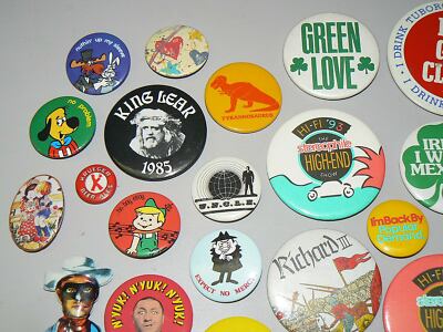 Batch of Vintage Button Pins | eBay
