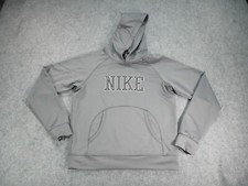 Nike Hoodie Small 4-6 Youth Boys Long Sleeve Spellout Hooded Pocket Pullover