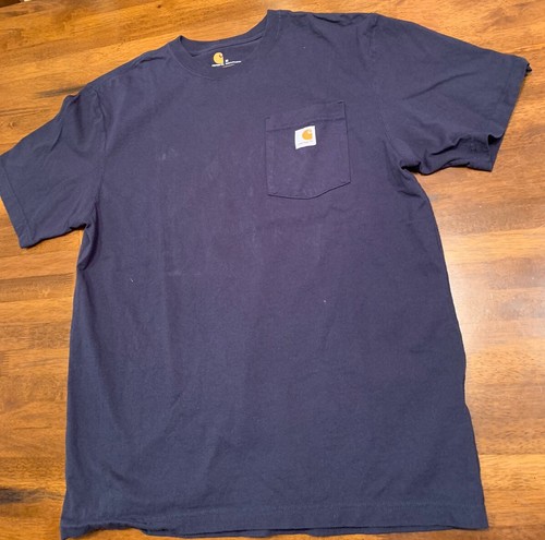 CARHARTT T-Shirt Blue Original Pocket 
