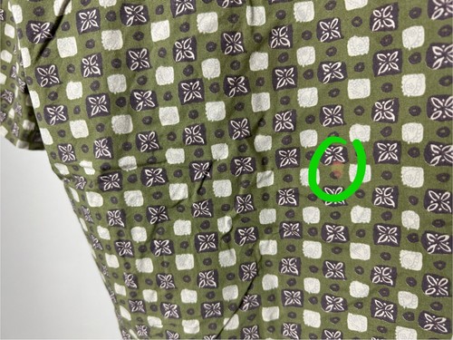 VTG 90s Geoffrey Beene Shirt Men XL Green Floral Tile Geometric Hawaiian Hippie - Picture 11 of 16