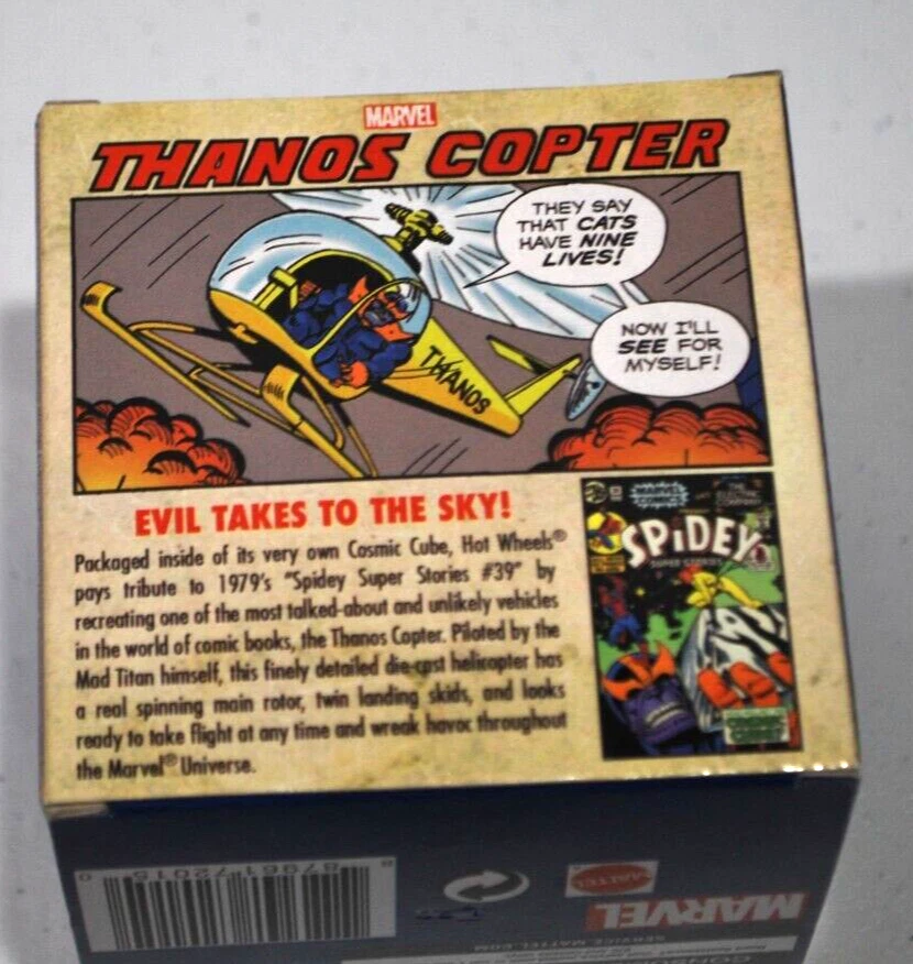 Mattel Hot Wheels Thanos Copter Marvel "Spidey Super Stories New Comic Con. - Image 3 of 4