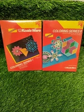Atari Koala Ware Coloring Series 1 2 Geometric Designs (1983) Brand New/Sealed!