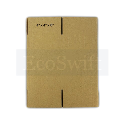 125 4x4x6 EcoSwift Cardboard Packing Moving Shipping Boxes Corrugated Box Carton - Picture 5 of 5