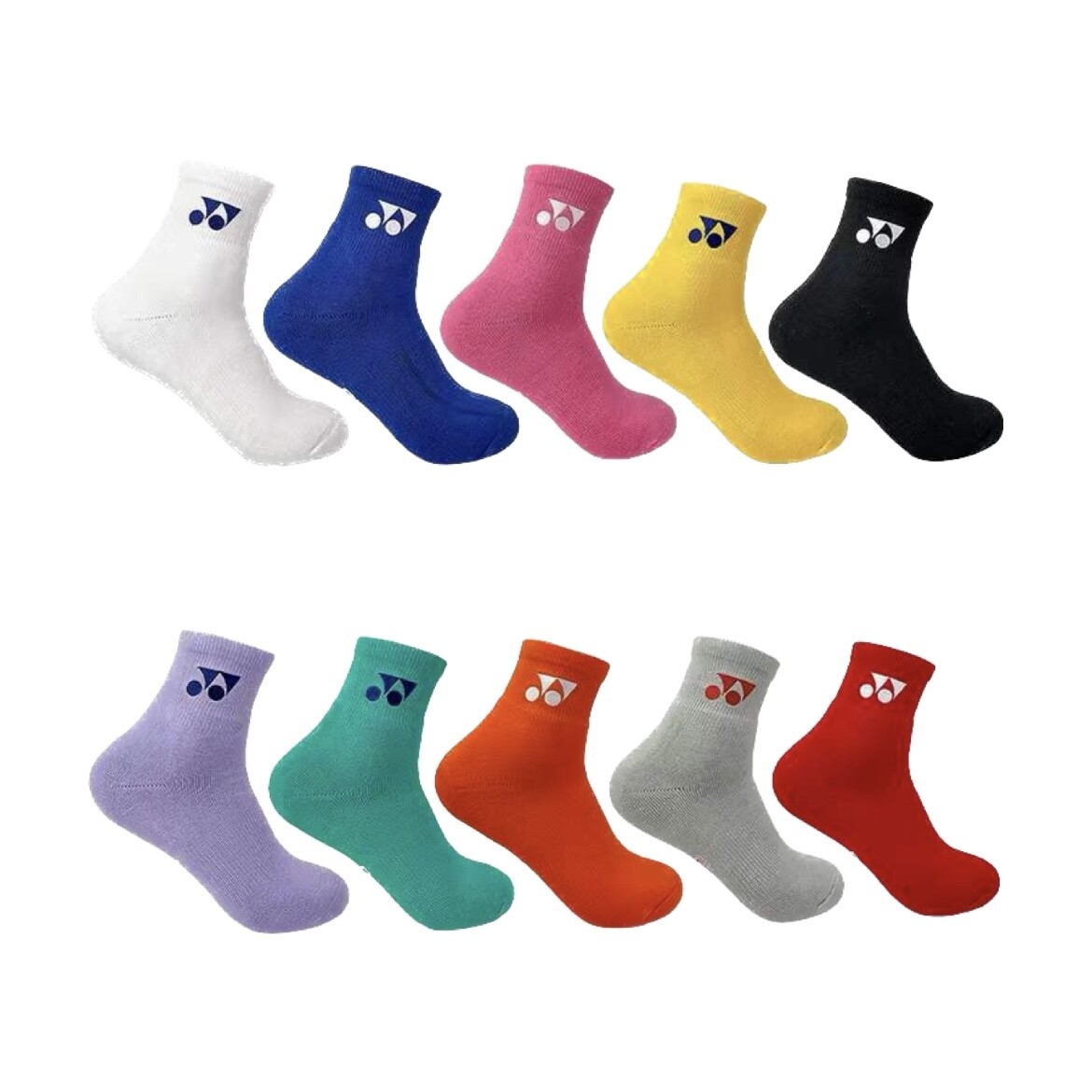 4 Pairs, Yonex Quarter Socks for Men Women Cotton Tennis 4 Pairs, Yonex Quarter Socks for Men Women Cotton Tennis