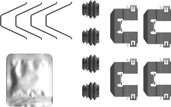 Mintex brake pad fitting kit fits Kia Picanto 1.0 MPi 2018 - 2022 Rear Axle