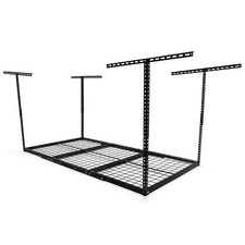 Garage Storage Racks Overhead Garage Ceiling Rack 3x 6FT Storage Rack BLACK