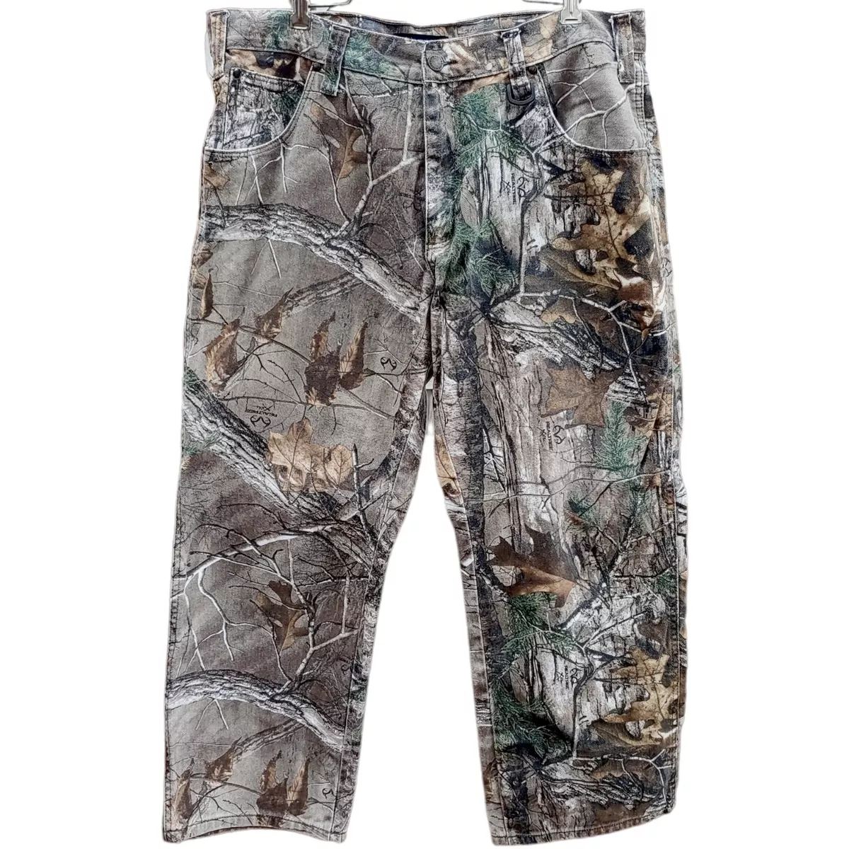 Realtree Xtra Camo Pants 38x30 Mens Straight Leg Hunting Camping Fishing  Casual