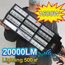 Commercial 99000000LM LED Outdoor Dusk to Dawn Solar Street Light Road Area Lamp