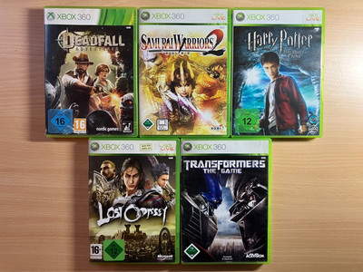 Xbox 360 Spieleauswahl Deadfall Transformers Samurai Warriors Harry Potter OVP