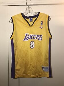 Details about Kobe Bryant Lakers 8 Champion Jersey Youth L 14-16 Used
