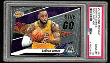 2019 PANINI MOSAIC BASKETBALL CARD #8 LEBRON JAMES PSA 10 GIVE AND GO NBA LAKERS