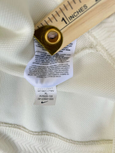 NIKE Dri-fit Golf V-Neck Men's XL Extra Large Pull Over Sweater Vest Beige - Picture 8 of 8