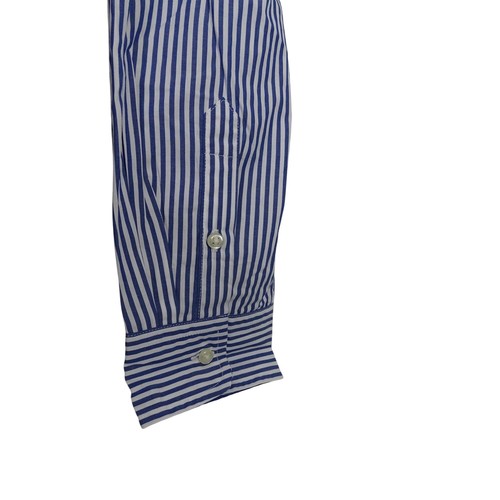 Polo Ralph Lauren Blue Striped Button Down Shirt Boys Size XL 18 20 Stretch - Picture 4 of 12