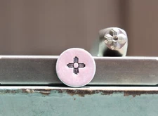 SUPPLY GUY 6mm Southwest Sun Zia Symbol Metal Punch Design Stamp SGCH-538