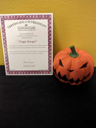 Ashton-Drake Nightmare Before Christmas Baby Collection Oogie Boogie & Pumpkin - Picture 7 of 10