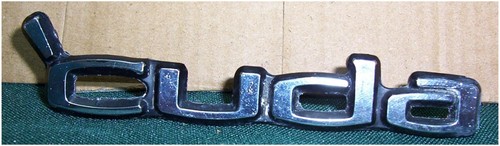 1970/74 ORIGINAL PLYMOUTH CUDA DOOR PANEL EMBLEMS LOT OF 2 3510863 - Picture 8 of 8