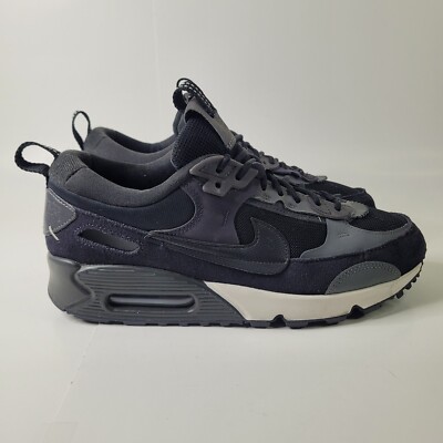 Size 9.5 - Nike Air Max 90 Futura Black Iron Grey W for sale
