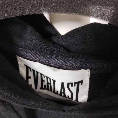 Suéter parka negro con capucha Everlast talla: 3 con logotipo - Imagen 4 de 6