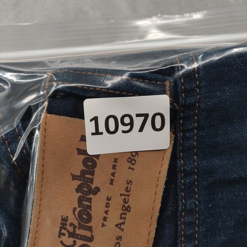 The Stronghold Jeans Selvedge Denim Mens 38x32 (36x31) Blue Relaxed Tapered - Picture 17 of 17