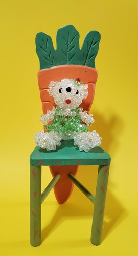 🙂 L@@K 121⁄4" Alto Rústico MADERA ZANAHORIA SILLA Oso Muñeca Oso Todo el Año Santo - Imagen 4 de 12