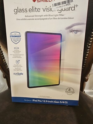 Zagg Glass ELITE VisionGuard+ for iPad Pro (5th 4th 3rd 