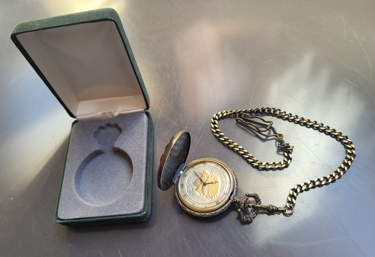 時計 American Pocket Watches Vintage Chantel Quartz Pocket Watch (9609) Swiss Made--works