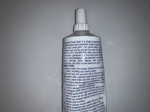 White Rainware Dachrinnenversiegelung elastomeres Copolymer 8 flüssige Unzen - Bild 2 von 5