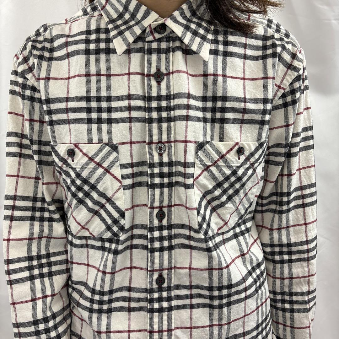 Burberry Black Label Flannel Shirt Long Sleeve Nova Check Burberry Black Label Flannel Shirt Long Sleeve Nova Check