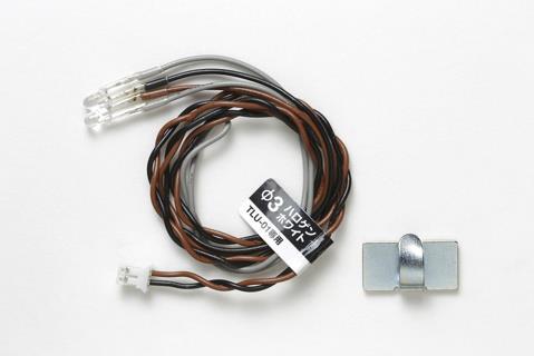Tamiya 54599 LED Light (3mm Halogen White), (Use with TLU-01 & TLU-02)