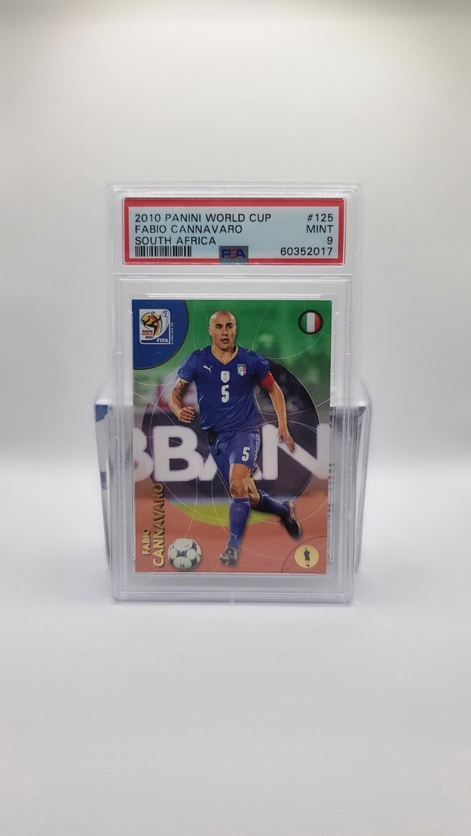 2010 FABIO CANNAVARO PSA 9 MINT Panini World Cup Soccer Card