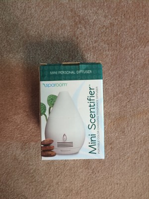 Sparoom Essential Oil Mini Fan Diffuser w/ Light Mode, USB Cord &  Refill Pad