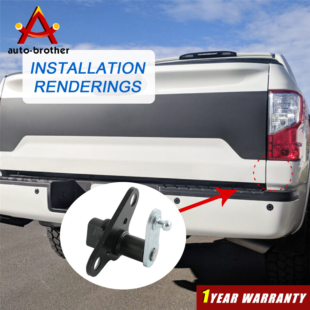 チコページ•*¨*•.¸♬︎ Rear Right side Tailgate Hinge Assembly 93470-ZH000 For Nissan