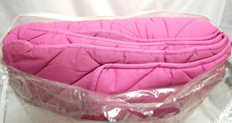 Campus Essentials by Essential Home Queen 7 Piece Pink Comforter Set New L2795 - Image 4 of 4