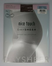 VTG Nice Touch HugAlon Control Top Nylons Pantyhose Sz D Smoky Taupe USA Made