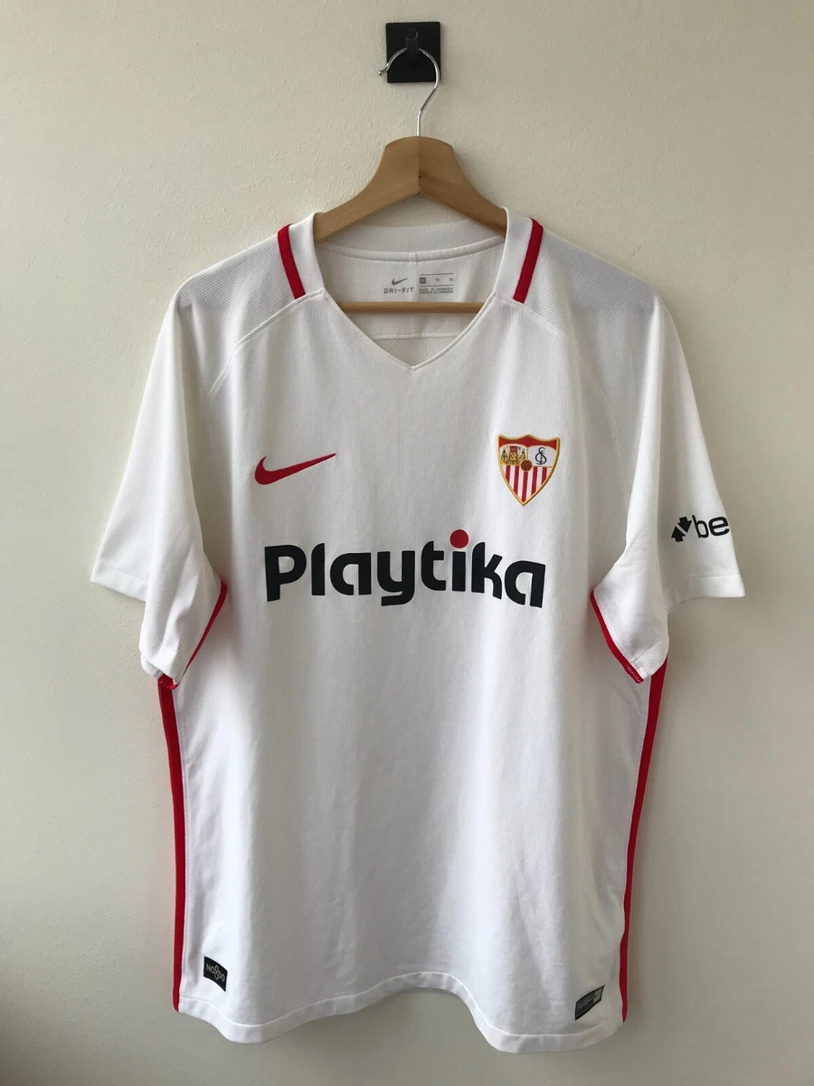 SEVILLA 2018/2019 HOME FOOTBALL SHIRT SOCCER JERSEY TRIKOT NIKE WHITE | eBay