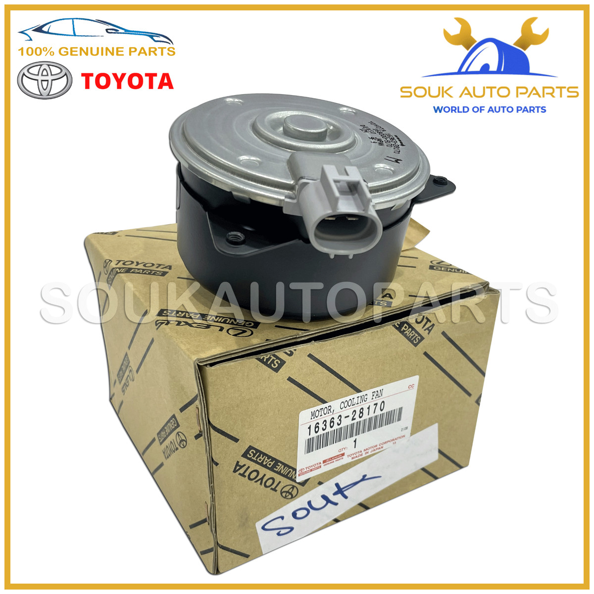 16363-28170 Genuine Toyota MOTOR, COOLING FAN 1636328170 OEM | eBay 