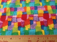 Timeless Treasures Colorful Blocks Cotton Fabric Patt gail - C4740 By the Yard