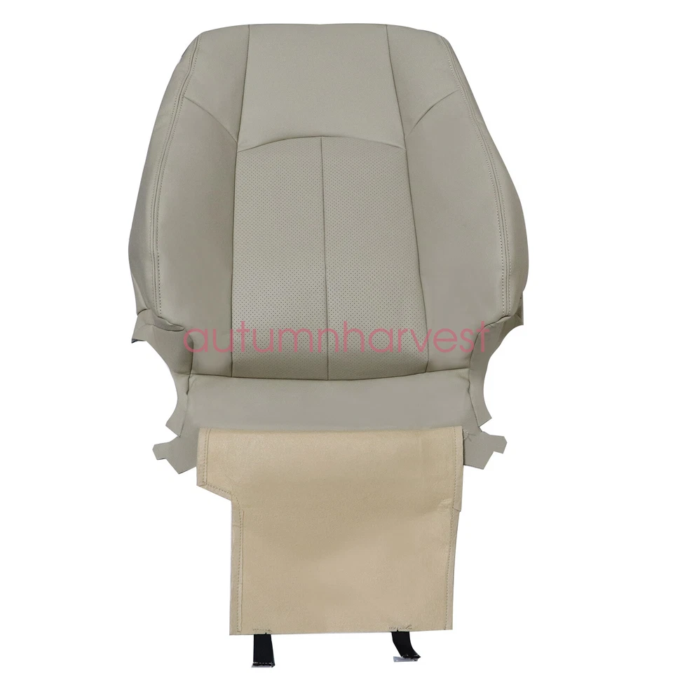 Front Bottom / Top Perforated Leather Seat Cover Tan For 2008-2013 Infiniti G37 - Image 3 of 4