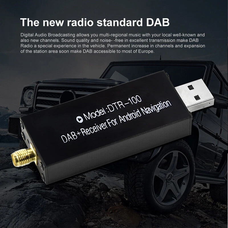 Car USB Android DAB+ Car Radio Adapter Digital Tuner Audio Receiver Antenna UK - Image 2 of 4