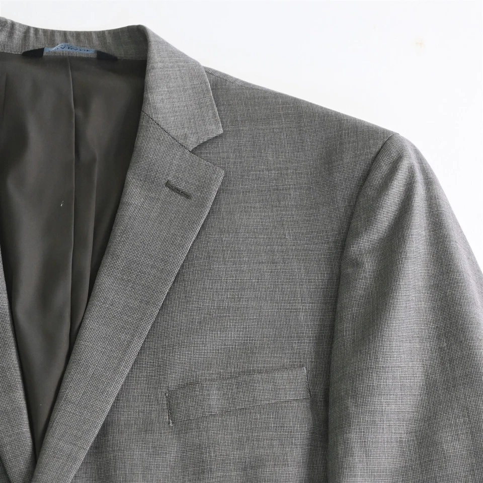 Jos A Bank 46L X-Long 40x30 Brown Traveler 100% Wool Mens Jacket Pants Suit - Image 3 of 4